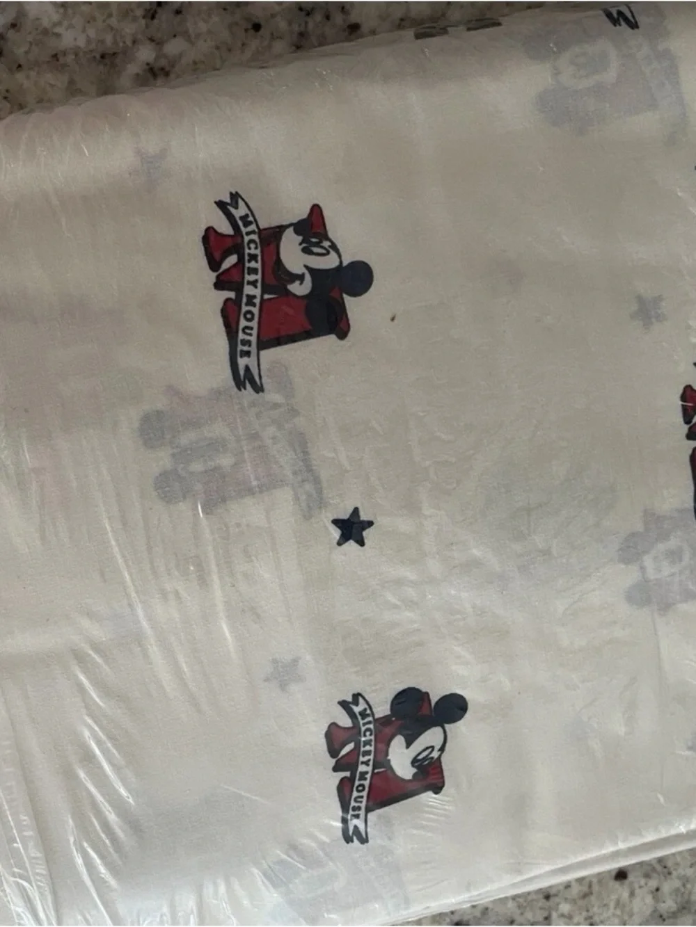 Vintage 90s Disney Mickey twin sheet set 3 piece new in package Wamsutta